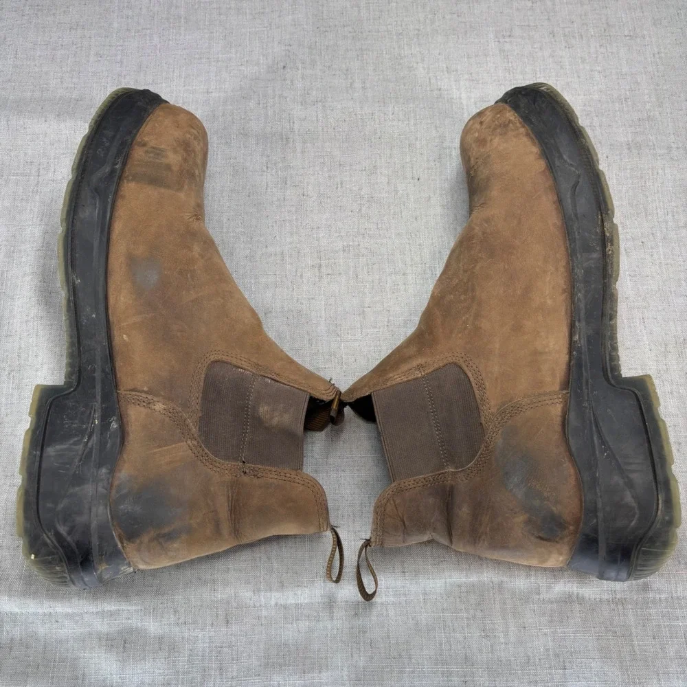 Georgia Boot LX Point Ultra CT Chelsea Work Boots Brown Leather Men's Size 13
